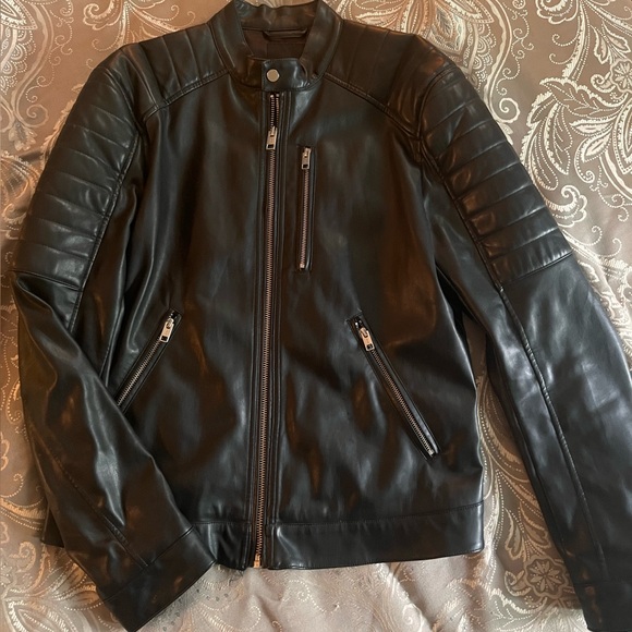H&M Faux Leather Moto Jacket - Picture 2 of 4